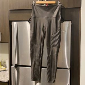 Spanx Faux Leather Moto Leggings